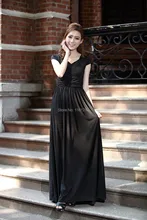 Schwarz Flügelärmeln Lange Abschlussball-ballkleider, sommer Party Abend Maxi kleid Großhandel