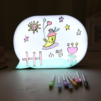 

LED large hand writing board message light box 8 color pen letter party decoration