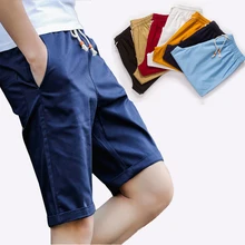 Летние шорты мужские повседневные мужские пляжные шорты с эластичной резинкой на талии Sim Fit Мужские штаны с карманами новые цветные мужские шорты большого размера