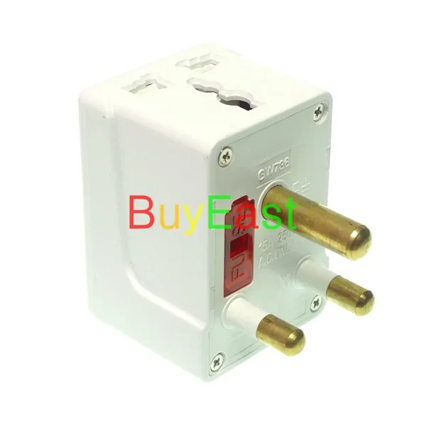 2 X Brand New Big South Africa Electrical Adapter Type M 8.7mm 3 Way