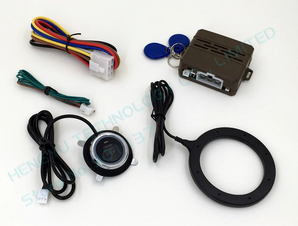 

new FS-55S car engine push start button RFID lock ignition starter keyless go start stop immobilizer system driving security