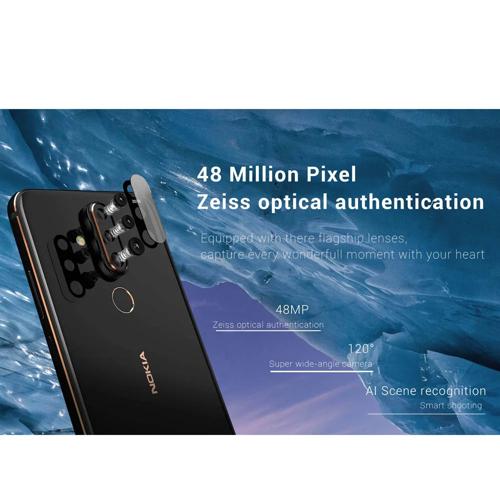 Мобильный телефон Nokia X71, 6 ГБ ОЗУ, 128 Гб ПЗУ, 6,39 дюймов, Восьмиядерный процессор Snapdragon 660, 48мп, отпечаток пальца, 4G LTE, Android 9, смартфон