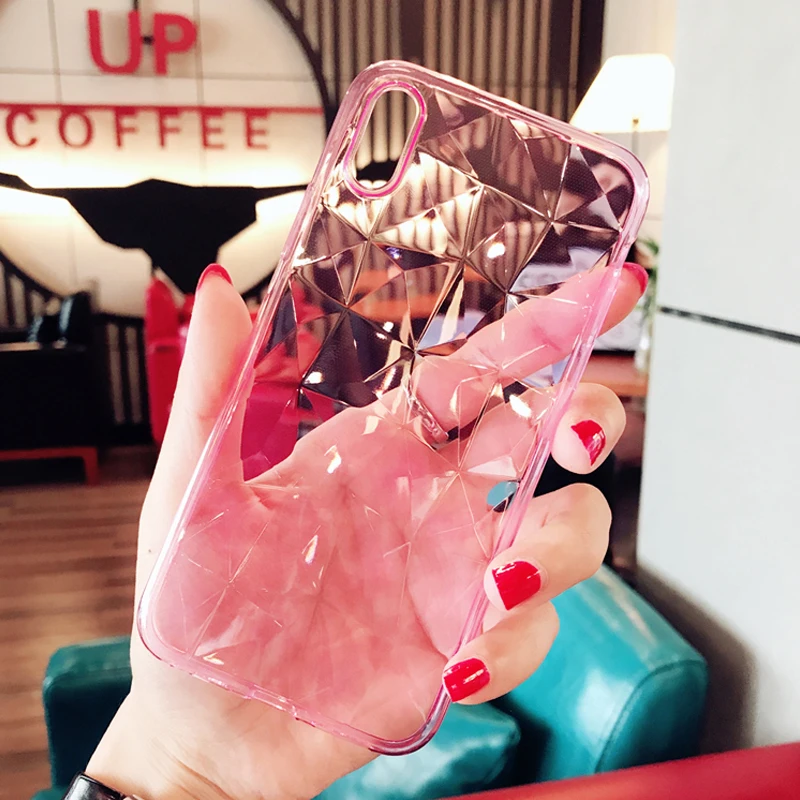 

For Redmi K20 Pro Note 7 5 6 Pro 5A 6A GO 3D Diamond Texture Case for Xiaomi Pocophone F1 Mi 8 9 SE A2 Lite A1 6X 5X Mi 9t pro