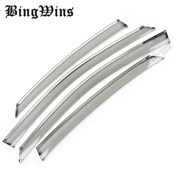 

BINGWINS Windows visor car styling Awning Shelters Vent Rain Sun Shield Window Visors For KIA K2 RIO Sedan 2012-2015 Covers