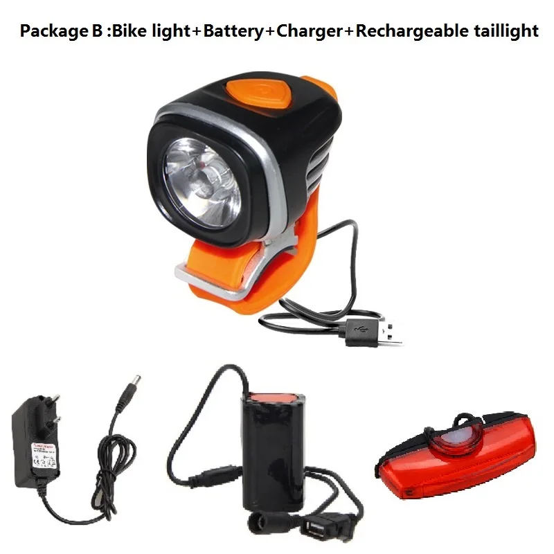 Bicycle Headlights Waterproof 1200LM XML U2 LED USB Bike Lights 3 Mode Headlamp