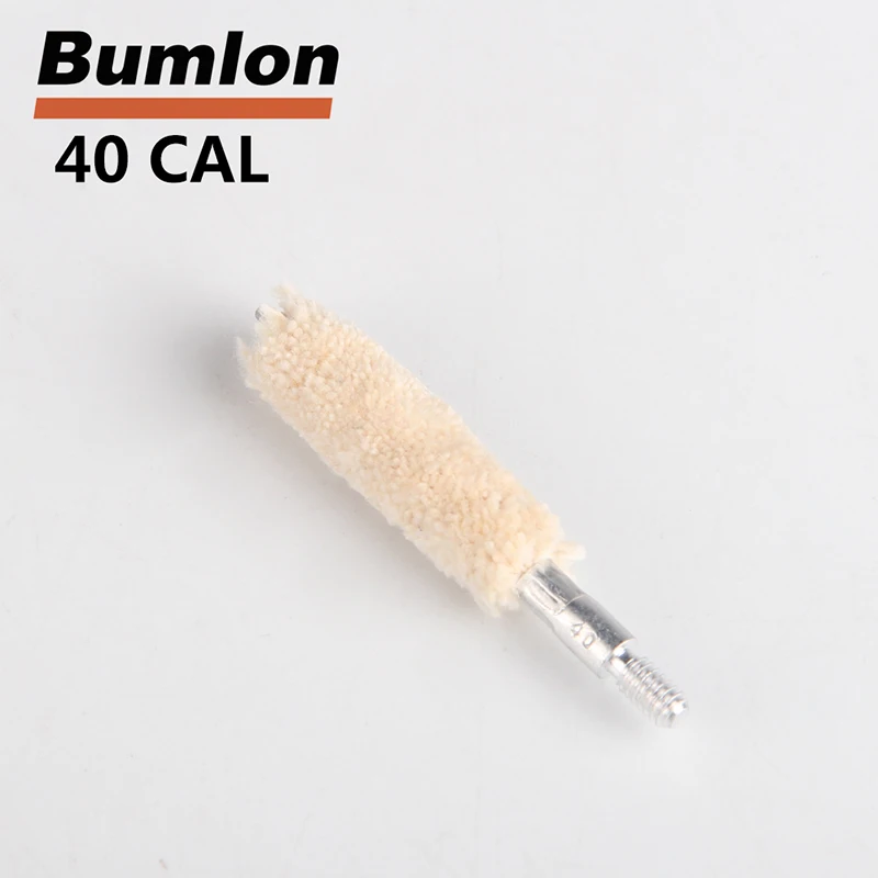 Tactical .40cal Mop Brush Cotton Clean Swab Gun Cleaning Brush for Hunting Rifle  5pcslot RL37-0049-40 (1)