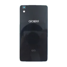 BaanSam New Glass Battery Back Cover For Alcatel Onetouch Idol 4 OT 6055 OT6055 OT6055K 6055U Housing Case With NFC