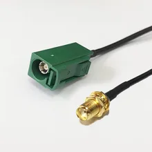 Автомобиль ТВ Удлинитель SMA женский гайка для Fakra e женский Радиочастотный кабель RG174 20 см 8 inch