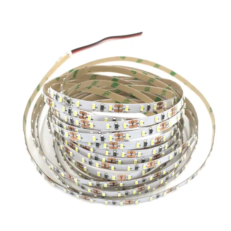 5MM WIDTH 12V 120LED/m 5m/lot 3014 LED strip light No Waterproof low