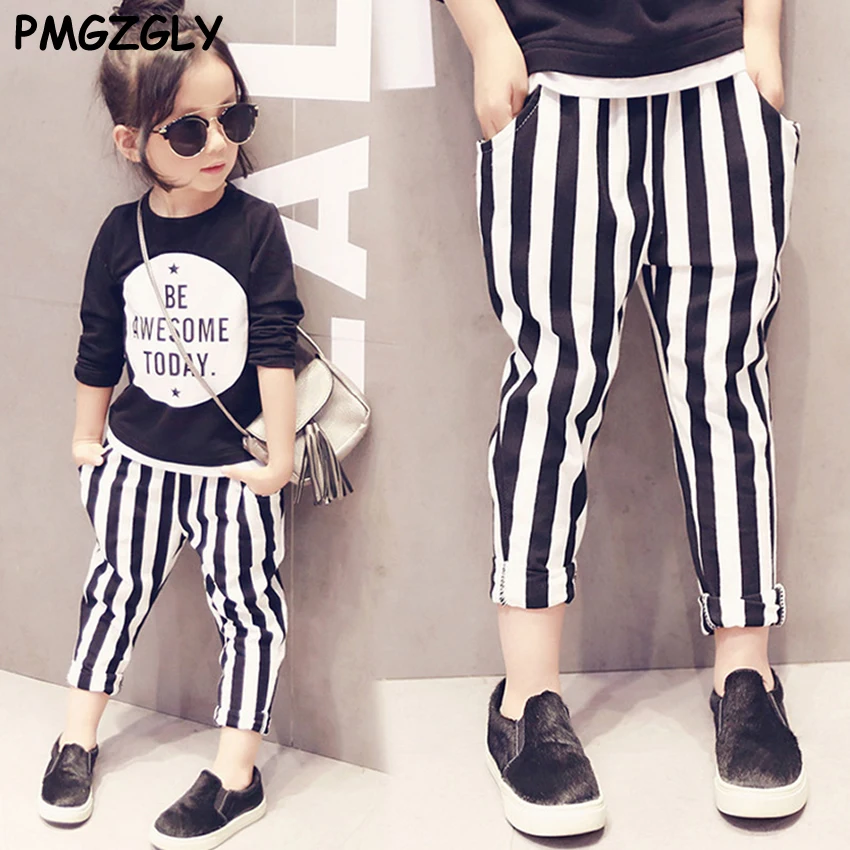spring autumn female child legging autumn clothing pencil long trousers skinny pants  Leggings Girl Skinny Pants Elastic Waist