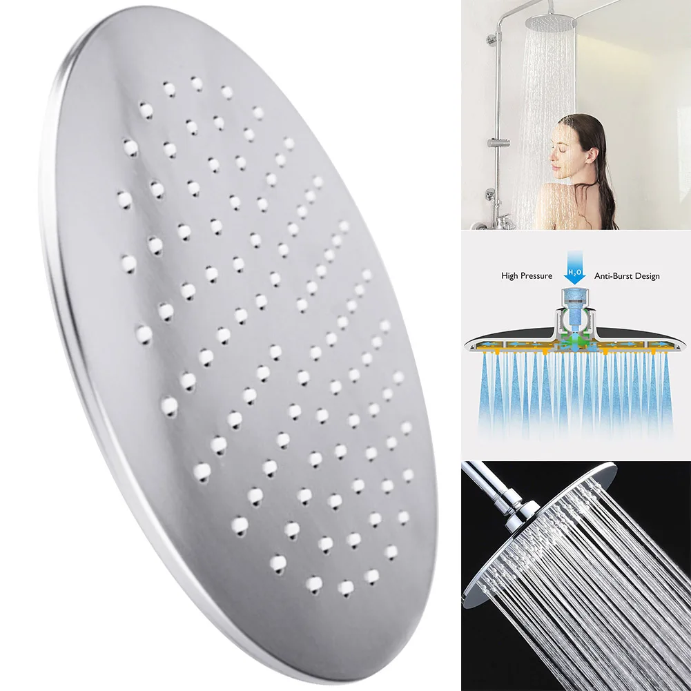 

Rainfall Shower Head Super Thin High Pressure Water Saving for Home Hotel AI88