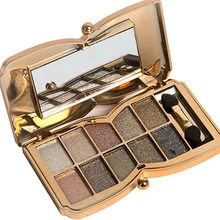 Бренд 10 цветов Палитра теней для век матовые Алмазные блестки Foiled тени для век в одной палитре Румяна Макияж Набор для красоты