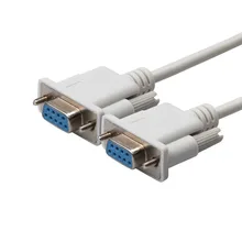 DB9F para DB9F DB9 9 Pinos Fêmea para Fêmea Conector do Cabo de Extensão Serial Null Cable Modem RS232 para RS-232 9Pin cabo adaptador