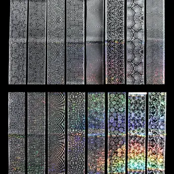 

16pcs Laser Starry Sky Mixe DIY Holographic Nail Foil Nail Art Watertransfer Stickers Manicure Decoration Tools
