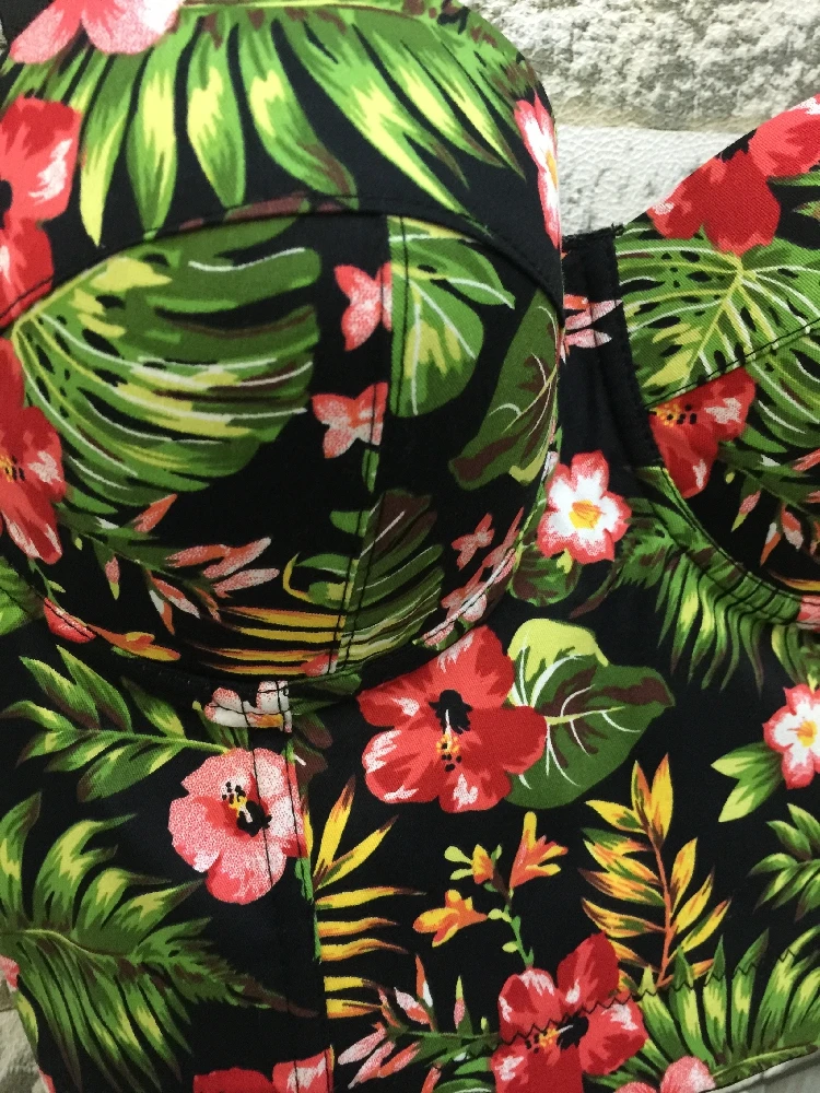 P16 New Fashion Summer Women Floral Lily Print Zipper Bralet Ladies Camis Tank Cotton Bra Top Corset Cropped Tube Tops