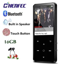 HiFI MP3 плеер с Bluetooth Встроенный динамик 16 г Lossless звук Mp3 музыкальный плеер 2.4in HD экран сенсорные клавиши fm-радио