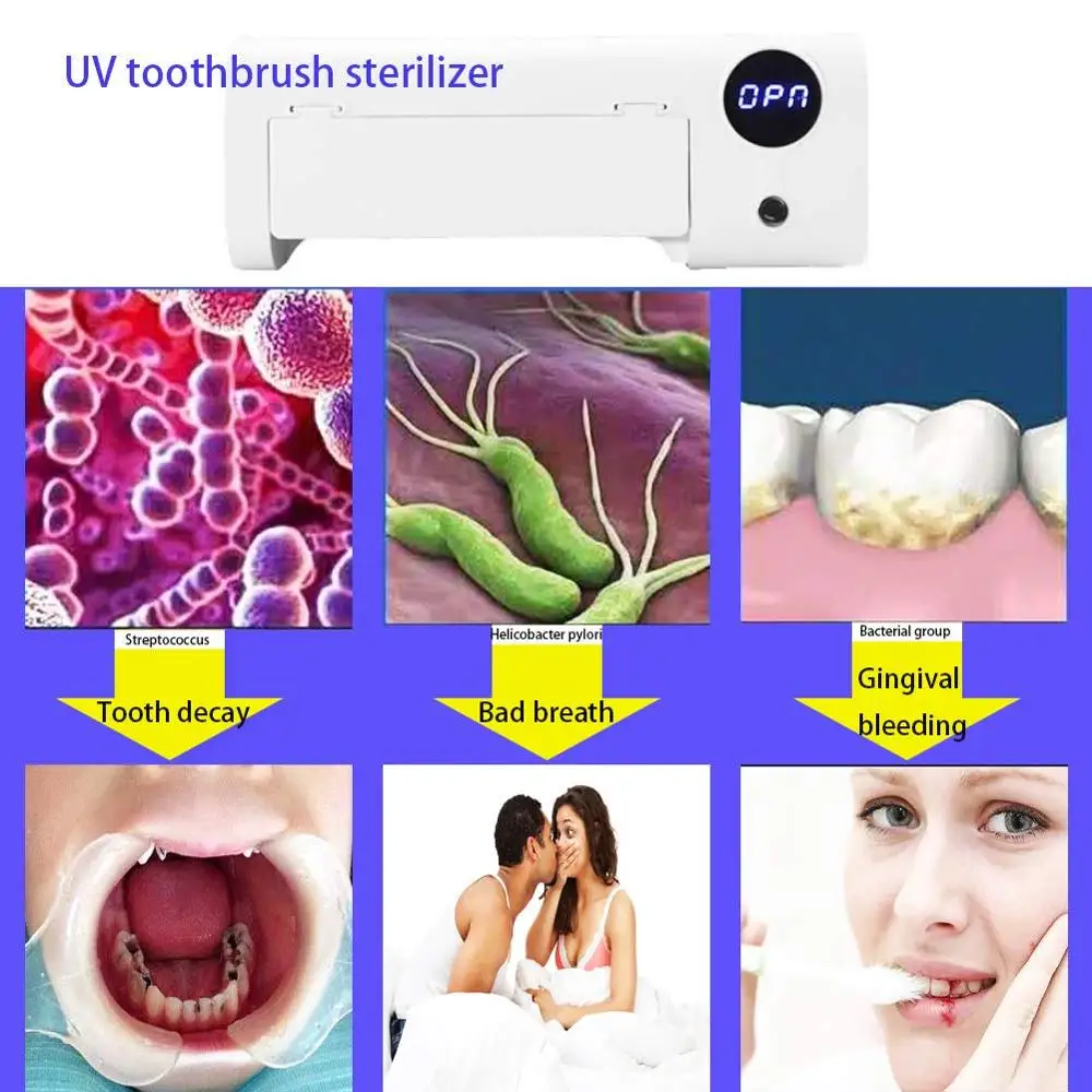 УФ стерилизатор зубных щеток USB зарядное устройство настенная подставка для зубных щеток установленный ультрафиолетовый стерилизатор домашний ящик для хранения аксессуары для ванной комнаты