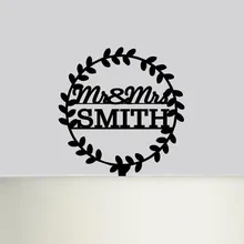 Индивидуальный тип пары фамилия торт Топпер Персонализированные Mr Mrs украшение для свадебного торта уникальный верхушка для торта поставки