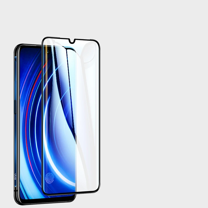 Закаленное стекло с полным покрытием клея для VIVO IQ00 V1824A Защитная пленка экрана