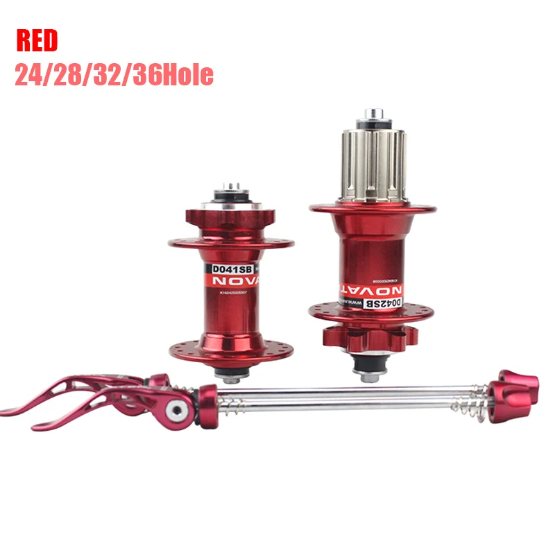 

Colorful MTB Mountain Bike Front Rear Bike Hub Set 2 Bearing Disc Brake 24/28/32/36 Holes Bicycle Hubs with 2 Quick Release