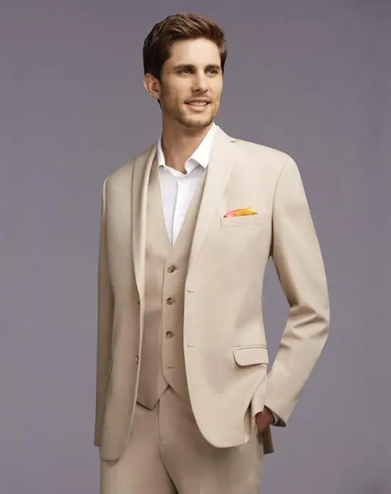 Tailor MadeThe Latest Fashion Of Cream Colored Tuxedos Man Wedding Suit ...