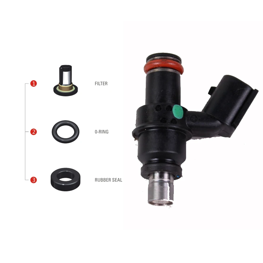 

100 sets For Keihin Fuel Injector Repair & Service Kits Including Filter Viton O-Rings Seals VD-RK-0402