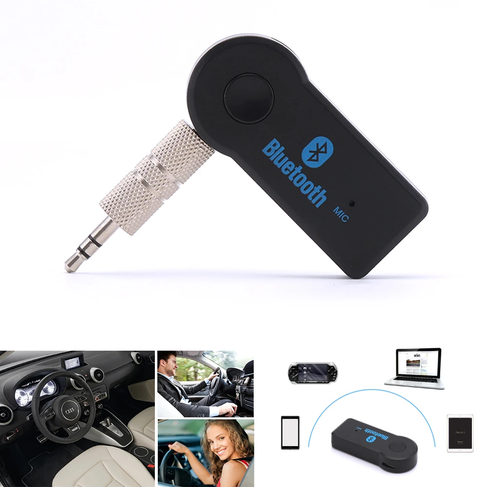 Блютуз для авто громкая связь в авто 3.5 мм Jack Bluetooth AUX аудио Музыка приемник Car Kit Беспроводной Динамик наушников адаптер Hands Free для Xiaomi iphone