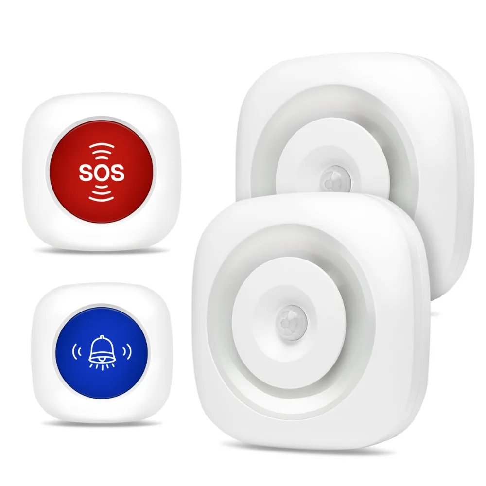 

KOOCHUWAH Alarm Systems Security Home Wireless Smart Home Alarm Host PIR Motion Detection Sound& Light Alarm for Home Security