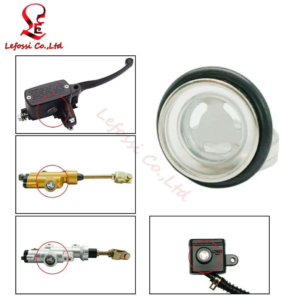 

18mm Motorcycle Front Rear Brake Clutch Master Cylinder Sight Glass Lens Gasket Repair Kits For Yamaha FJR FZ FZS FZR TZR Fazer
