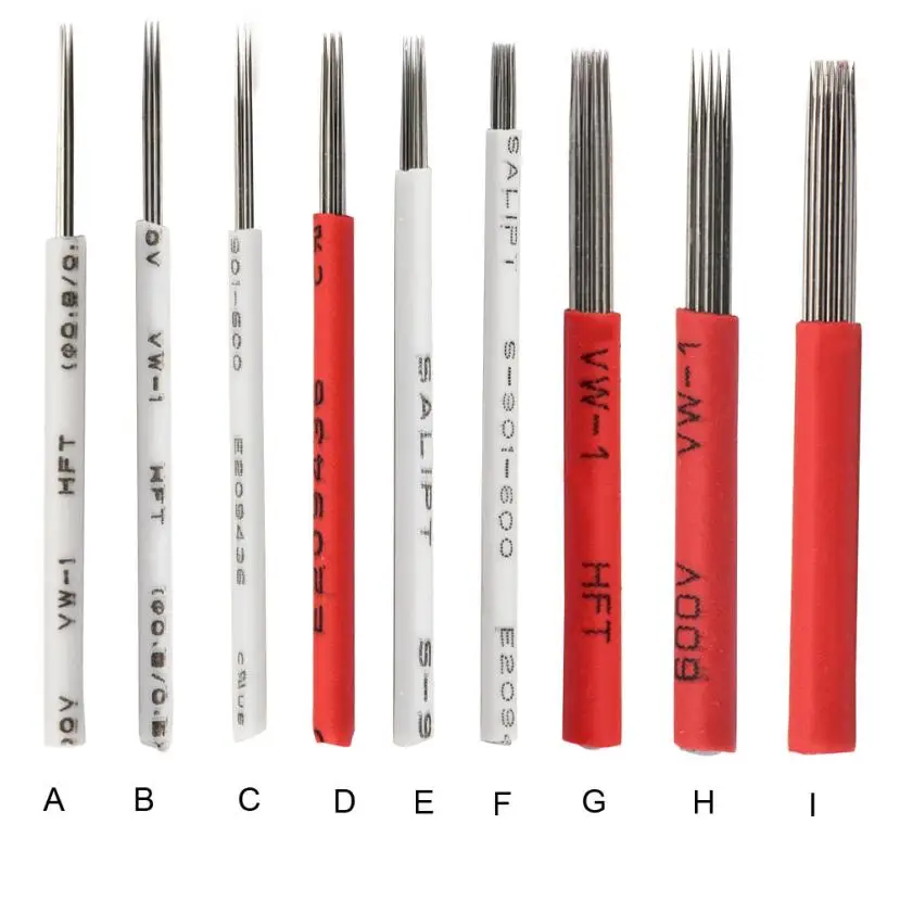 

New Designer Stainless Steel Material 10pcs Permanent Makeup Manual Eyebrow Tattoo Microblade Needles Round Anne