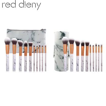 

10Pcs/Set Marbling Makeup Brushes Kit Pro Powder Contour Eye Shadow Beauty Make Up Brushes Cosmetics Tools With Marble PU Bag