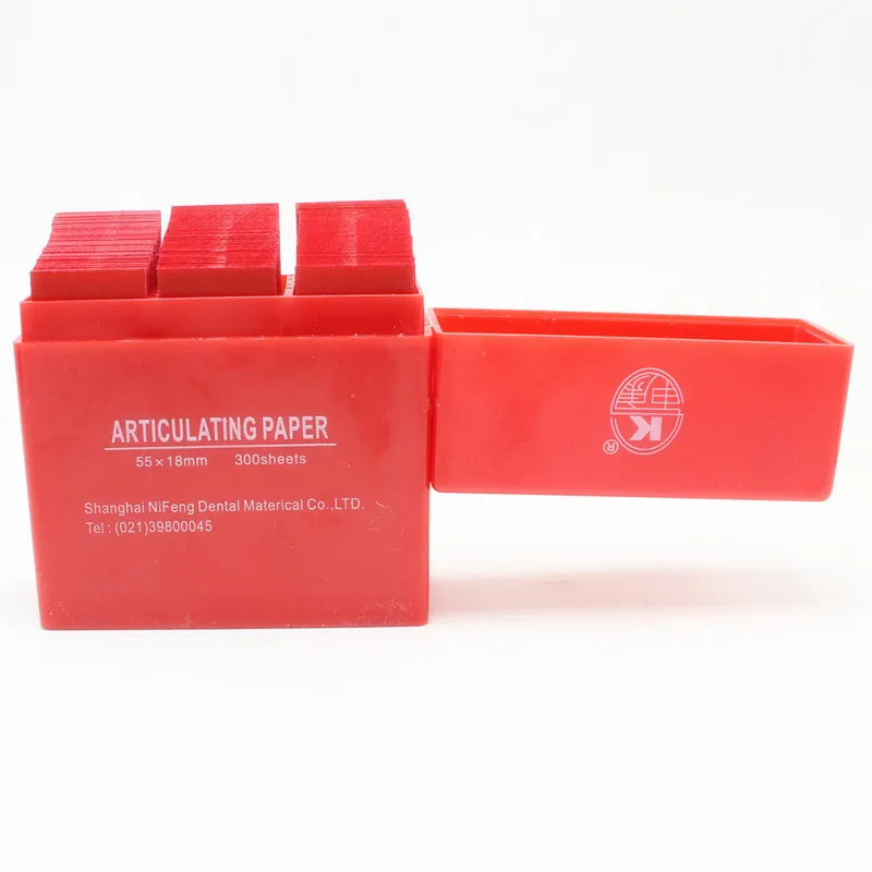 

300 Sheet/Box Dental Articulating Paper Strips Red Dental Lab Tool Oral Care Teeth Whitening Dentist Material 55*18mm