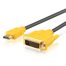 EKL Высокоскоростной hdmi кабель 1,5 м 3 м 5 м HDMI к DVI DVI-D 24+ 1 pin адаптер Кабели 3D1080p для lcd DVD HDTV xbox PS3