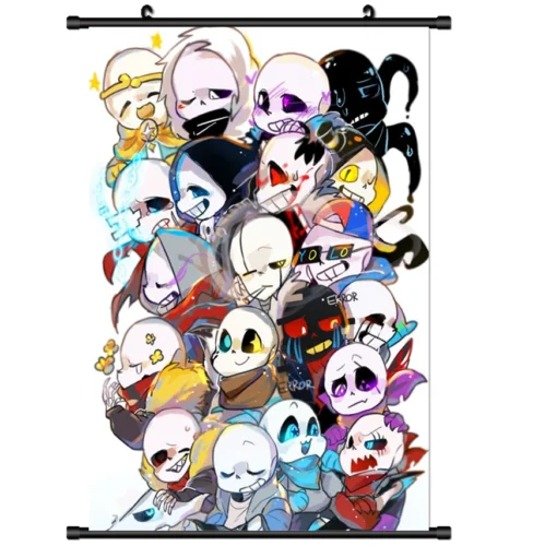 Аниме постер Undertale My Wall прокрутка Косплей 60*90 см|Рисование и каллиграфия| |