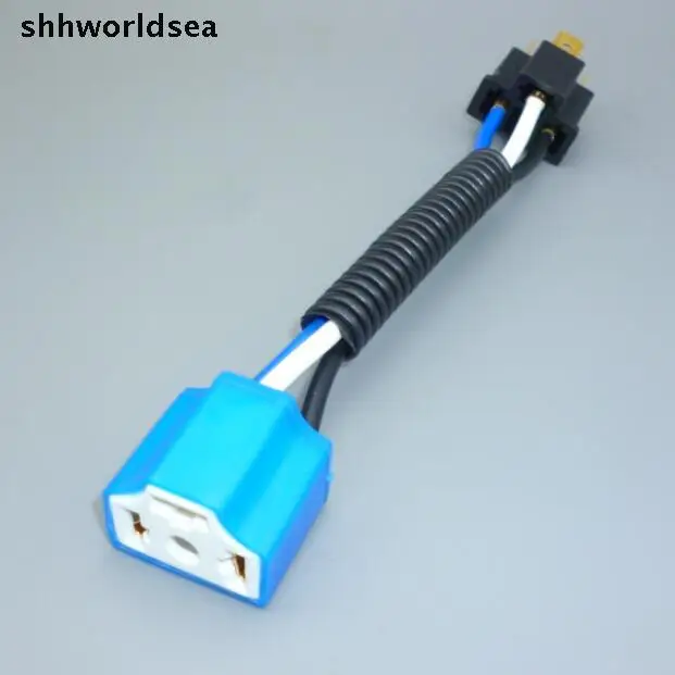 Shhworldsea 10 шт. 16AGW 14,5 см медный кабель H4 9003 3-контактный Мужской и женский Автомобильная лампочка разъем автоматический держатель для лампочек