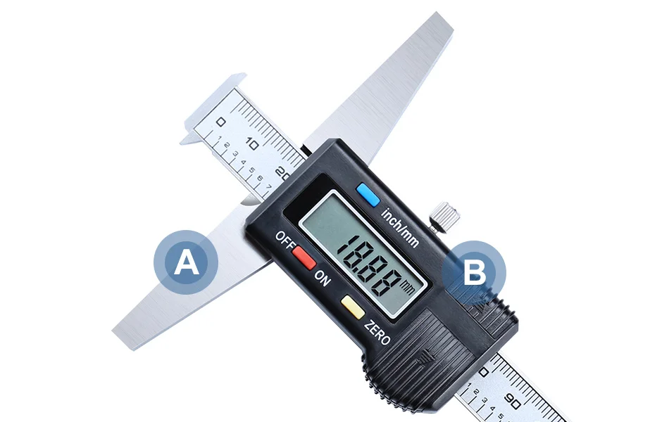Syntek двойной крючки цифровой глубокий штангельциркуль " 8" 1" 150 мм 200 300 микрометр нержавеющая сталь электронные CE
