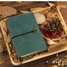 Лидер продаж натуральная кожа коровы Обложка путешественника Тетрадь Дневник Журнал Винтаж ручной мило путешествия записная книжка карман