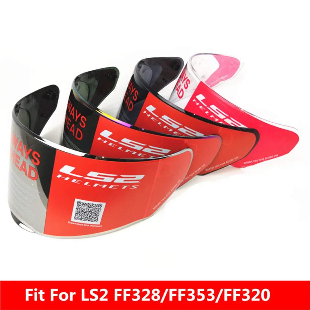 Replace lens for LS2 FF328 motorcycle font b helmet b font transparent black rainbow original extra