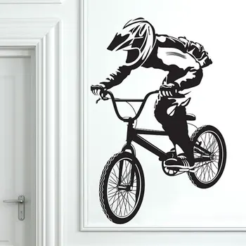 

BMX Art Wall Decal Stickers Bike Boys Room Decor Bicycle Vinyl wall decal