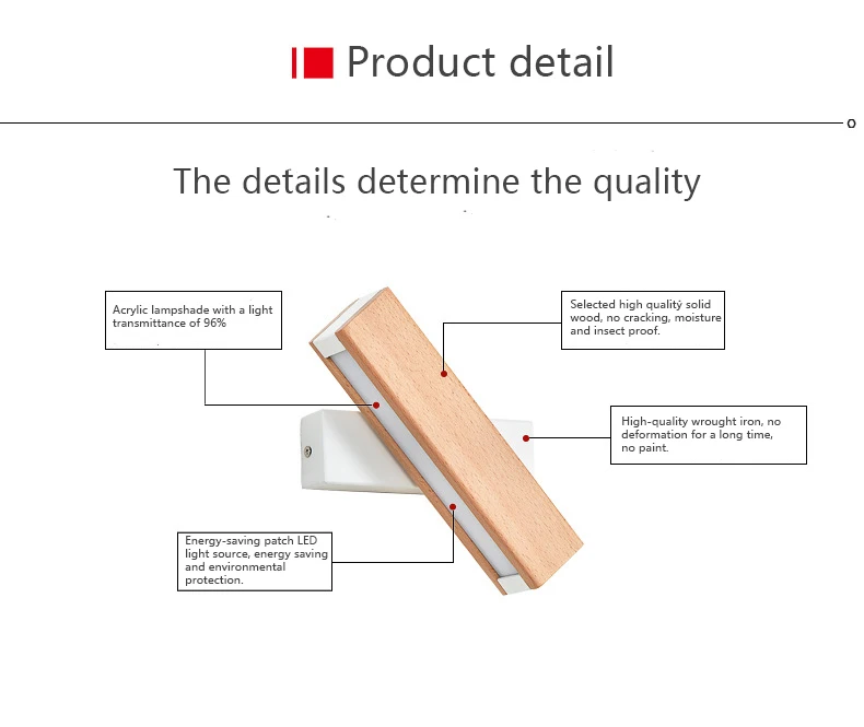 Modern Nordic sconce Wall Light fixture wood Indoor Led Wall Lamps18