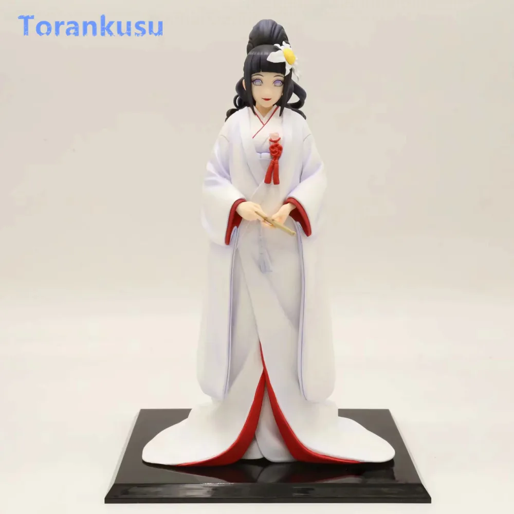 Anime Naruto Hyuuga Hinata Action Figure White Kimono Muku PVC Hot Toys Decoration Home Figma Doll Girl Kids Gift Model PG