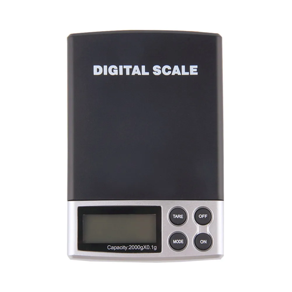 

1Pc 2000g x 0.1g Mini Pocket Gram Electronic Digital Jewelry Scale Accurate Weighing Kitchen Scales Balance with LCD Display