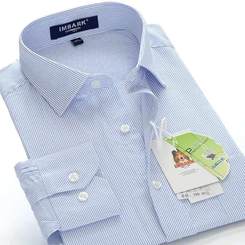 Ceny 4XL 5XL 6XL 7XL 8XL duży rozmiar męska business casual koszula z długimi rękawami 2019 jesień nowe modne w paski profesjonalna luźna koszula