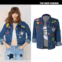 Американский Tmall Джинсы женские пальто Весна и осень одежда стиль ветер жилет с длинными рукавами ковбойская Одежда для девочек