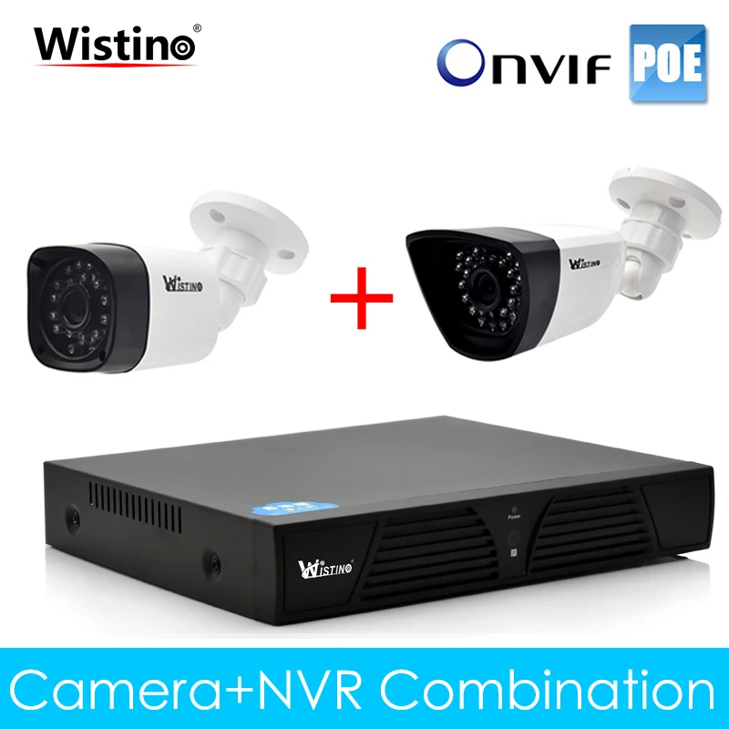 Wistino CCTV PoE ip-камера XMeye наблюдения NVR комплекты 720P 960P 1080P наружная система