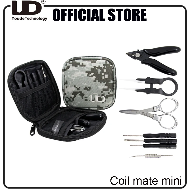 bilder für 100% authentische UD Spule Mate mini DIY tool kit Tragetasche Vape Zubehör mit Baumwolle Haken Keramik Pinzette Schraubendreher bilder für 100% authentische UD Spule Mate mini DIY tool kit Tragetasche Vape Zubehör mit Baumwolle Haken Keramik Pinzette Schraubendreher