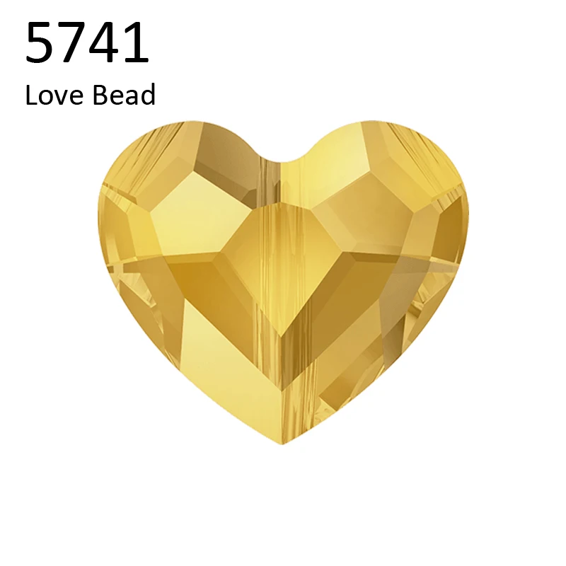 1 шт) с украшением в виде кристаллов от Swarovski 5741 вертикальное отверстие love Heart бисера из Австрии cтразы россыпью "сделай сам" для изготовления ювелирных изделий - Цвет: (001 METSH)