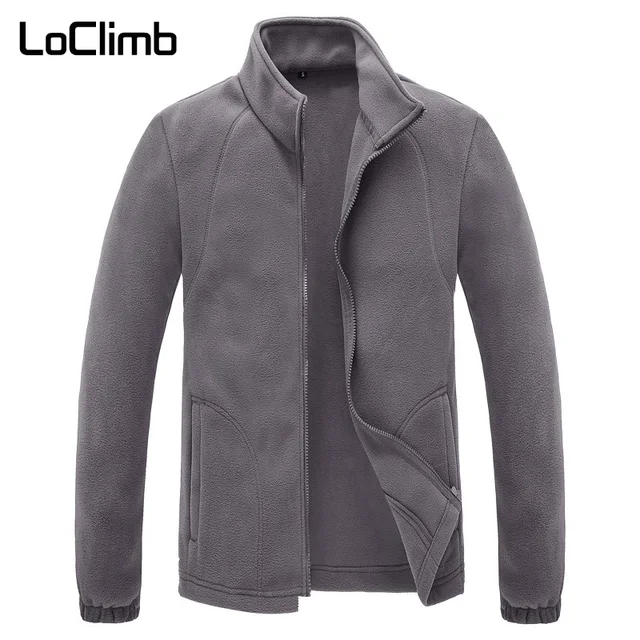 US $12.56 LoClimb Mens Winter Polar Fleece Jacket Men Outdoor Camping Tourism Coat Mountain Climbing Trekkin