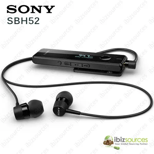 Genuine Sony Sbh52 Nfc dp Avrcp Multipoint Stereo Bluetooth 3 0 Headset Earphone Black Color Earphone Wireless Earphone Partsearphone Headphone Aliexpress