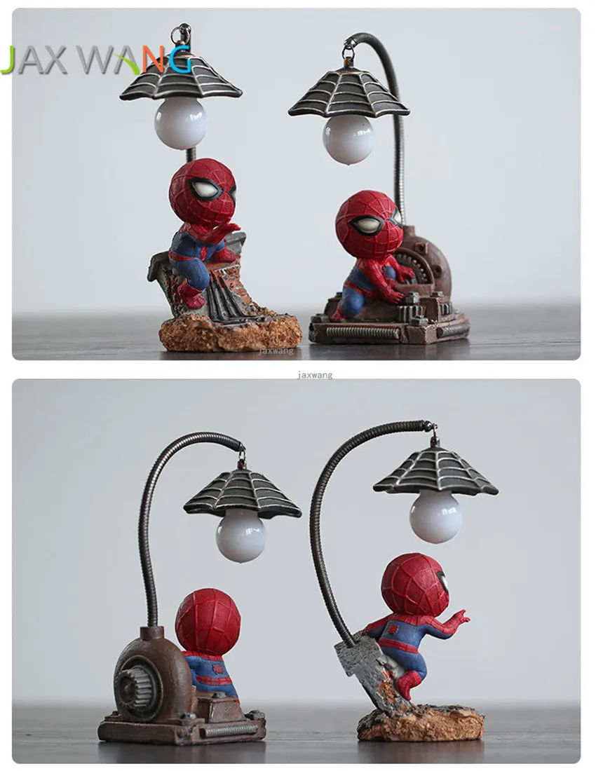 Cartoon Cute Spider-Man Superhero Night Light Children Luminaria Night Lamp Lamps Lights Child Nightlight D6S3Z1X